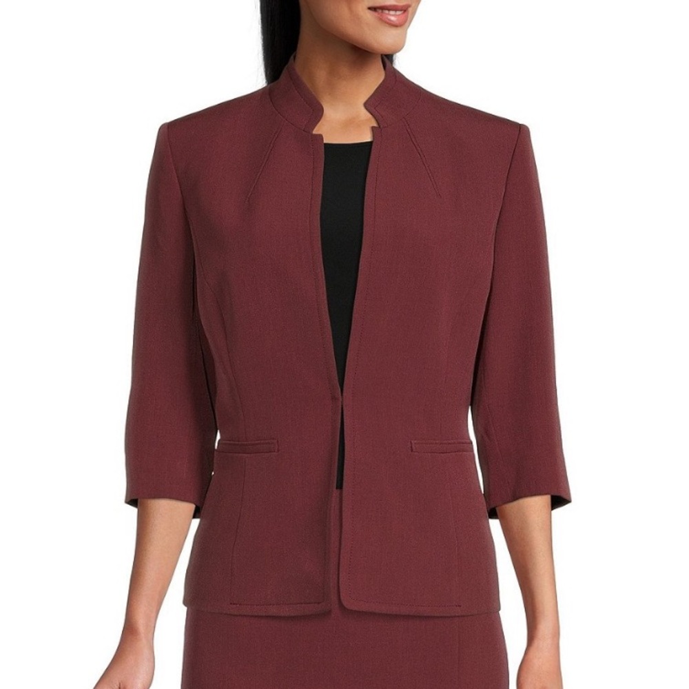 Preston & York Burgundy Blazer Size 12